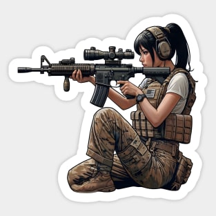 Tactical Girl Sticker